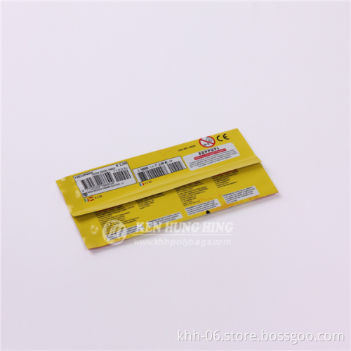 High quality Gravure Printing back seal toy plastic packaging bag